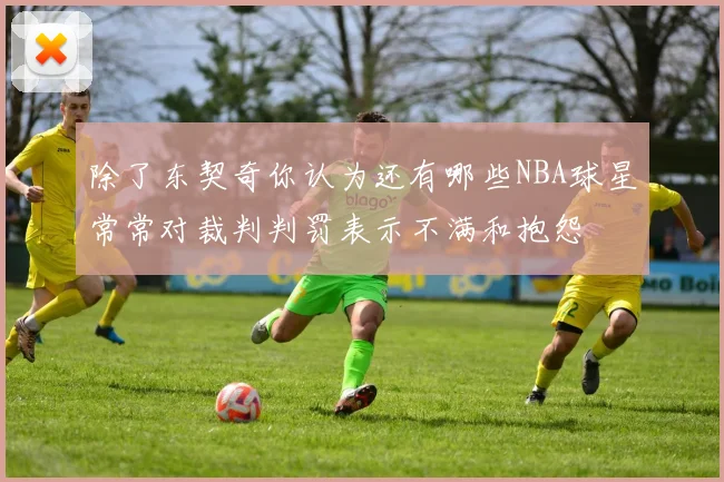 除了东契奇你认为还有哪些NBA球星常常对裁判判罚表示不满和抱怨